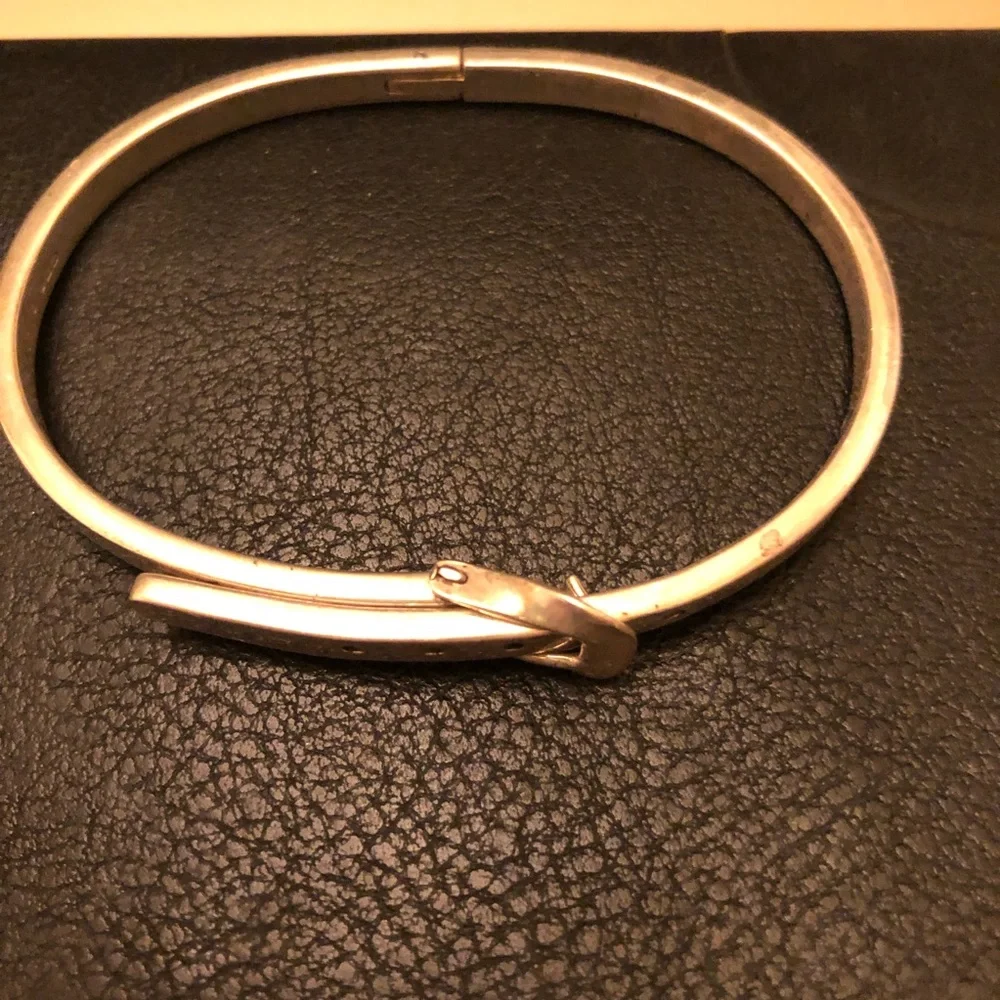 Sterling silver buckle bracelet iconic classic - Picture 4 of 6